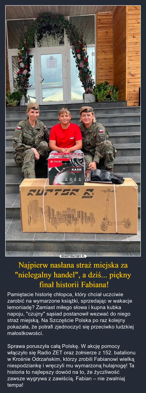 
    Najpierw nasłana straż miejska za 