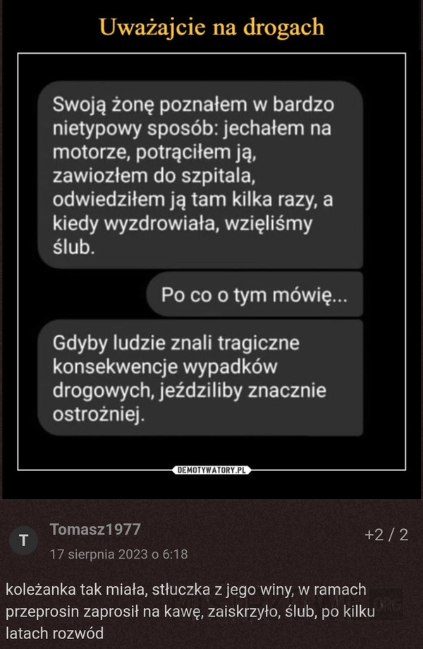 
    Uważajcie na drogach