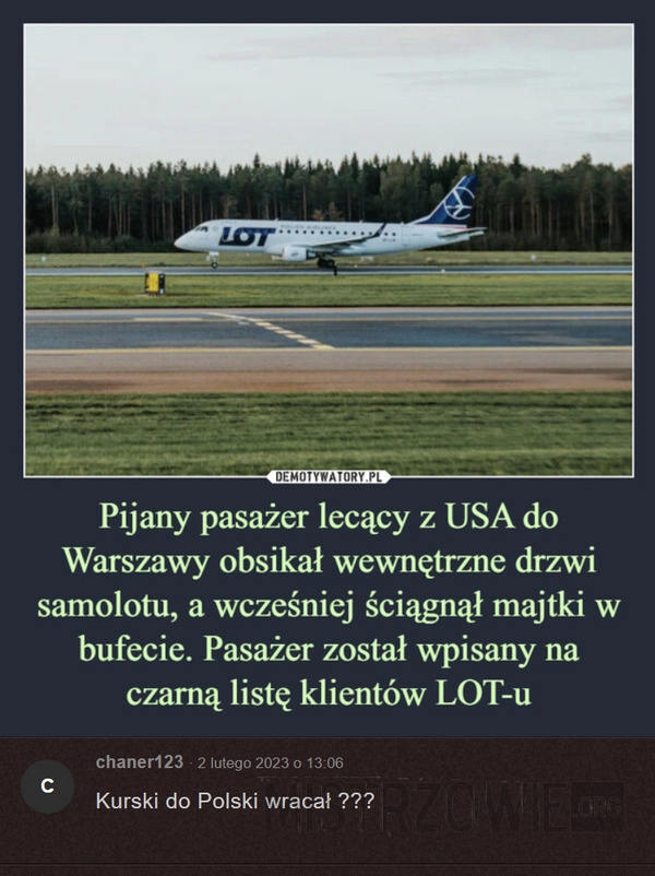 
    Pijany pasażer