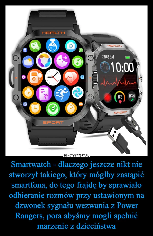 
    Smartwatch - dlaczego jeszcze nikt nie stworzył takiego, który mógłby zastąpić smartfona, do tego frajdę by sprawiało odbieranie rozmów przy ustawionym na dzwonek sygnału wezwania z Power Rangers, pora abyśmy mogli spełnić marzenie z dzieciństwa