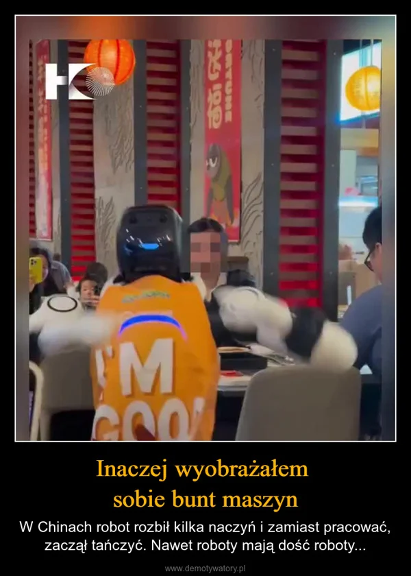 
    Inaczej wyobrażałem sobie bunt maszyn