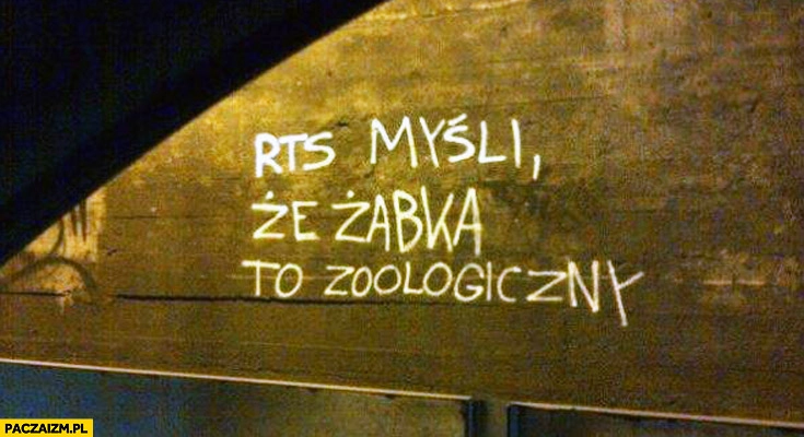 
    RTS myśli że Żabka to zoologiczny