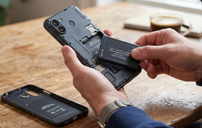 
    Easily replaceable phone batteries back in EU from 2027-02-18 -(as per: EU 2023/1542)