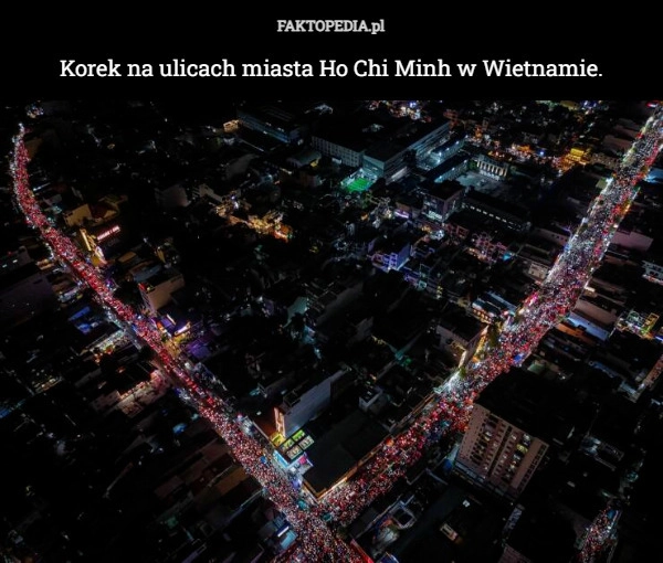 
    Korek na ulicach miasta Ho Chi Minh w Wietnamie.