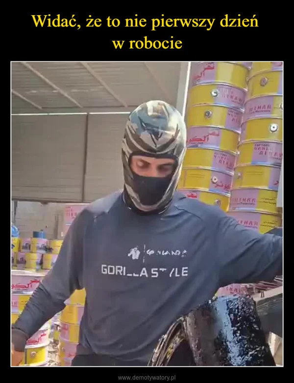 Widać, że to nie pierwszy dzień w robocie