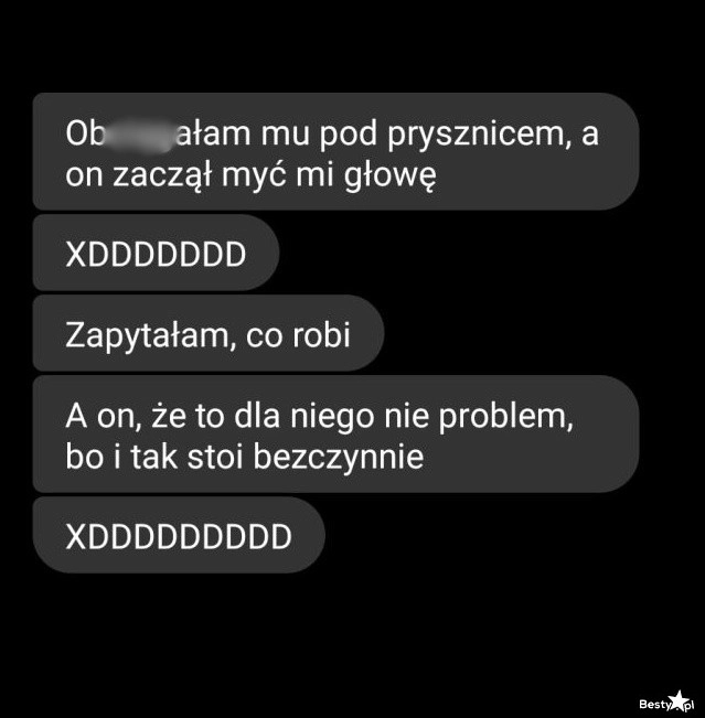 
    Igraszki pod prysznicem 