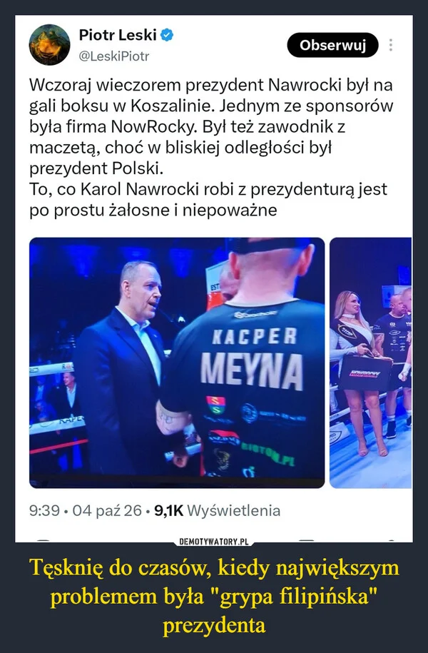 Tęsknię do czasów, kiedy największym problemem była 