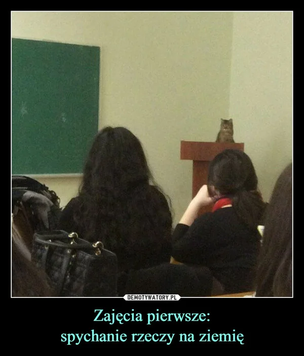 
    Zajęcia pierwsze: spychanie rzeczy na ziemię