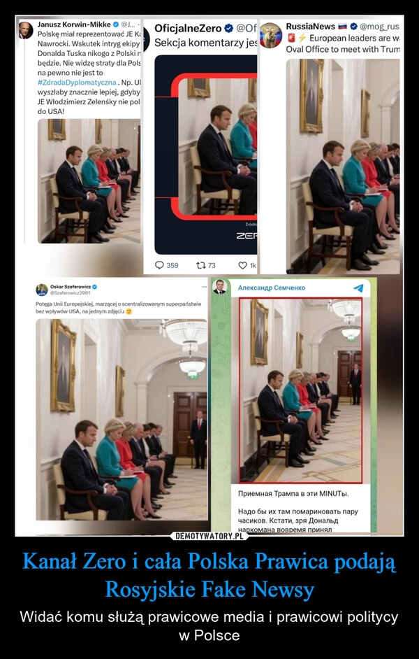 
    Kanał Zero i cała Polska Prawica podają Rosyjskie Fake Newsy