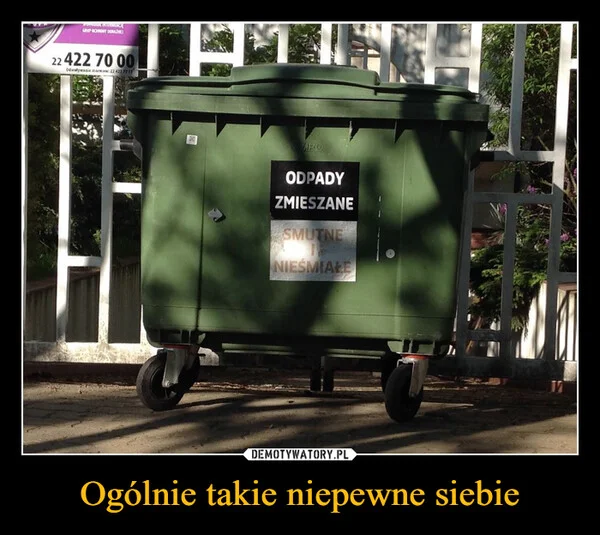 
    Ogólnie takie niepewne siebie
