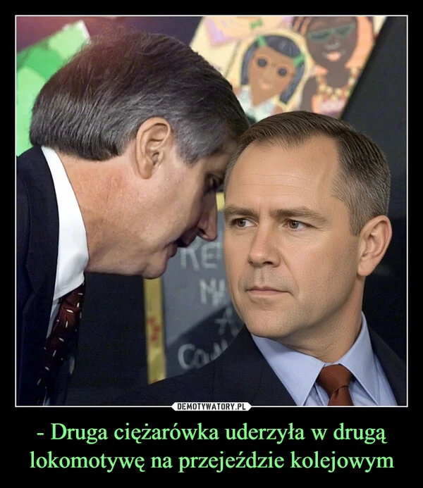 
    - Druga ciężarówka uderzyła w drugą lokomotywę na przejeździe kolejowym