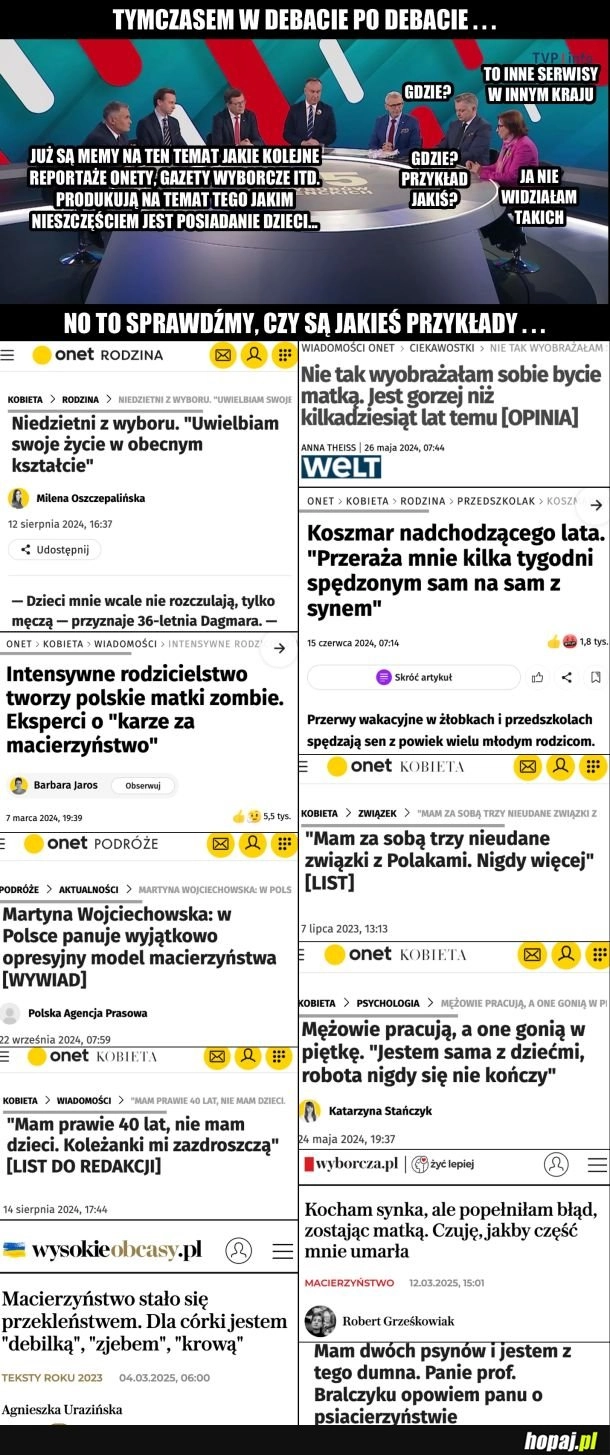 
    Tymczasem w debacie po debacie...