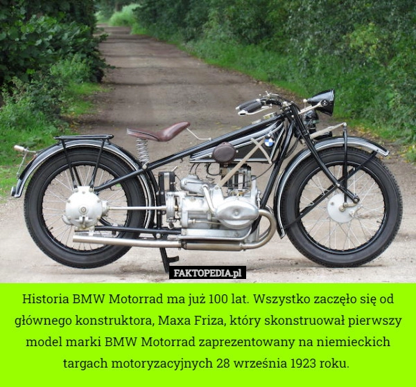 
    Historia BMW Motorrad ma już 100 lat. Wszystko zaczęło się od głównego konstruktora,