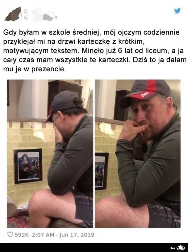 
    Wzruszony ojczym 