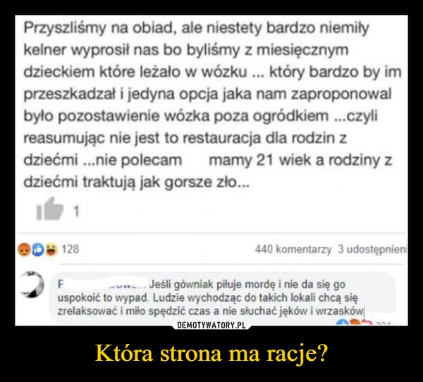 
    Która strona ma racje?