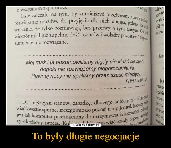 To były długie negocjacje