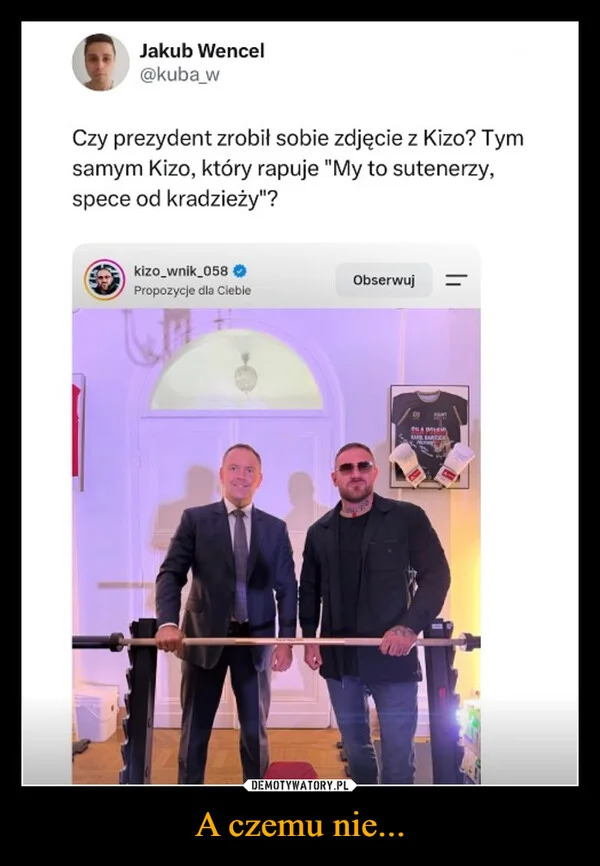 
    A czemu nie...