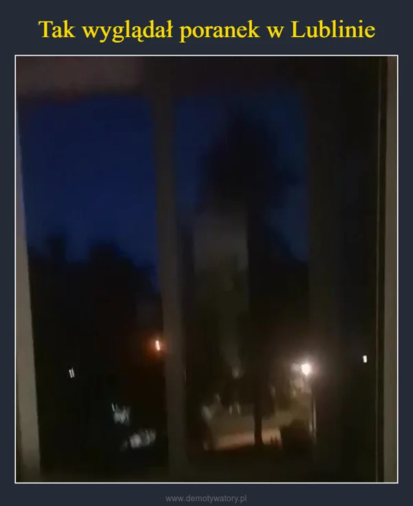 
    Tak wyglądał poranek w Lublinie