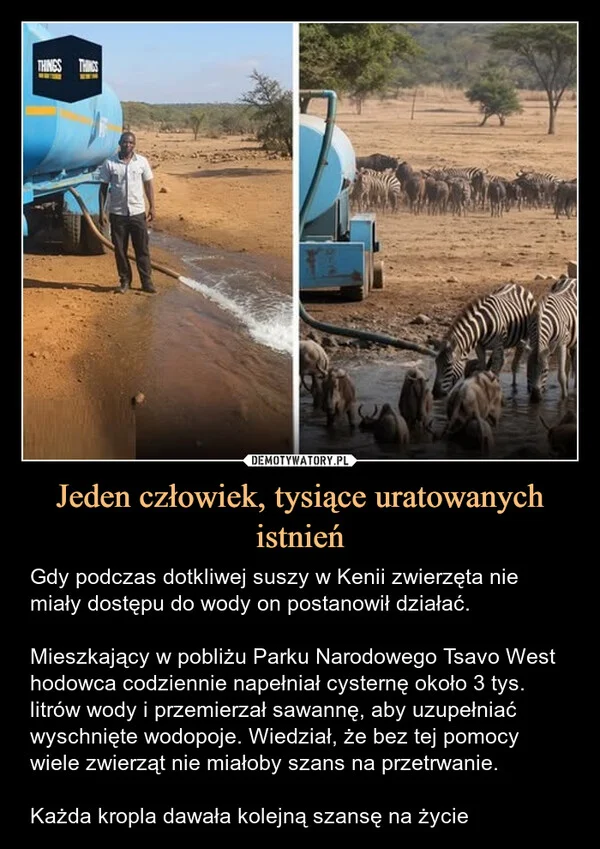 
    Jeden człowiek, tysiące uratowanych istnień