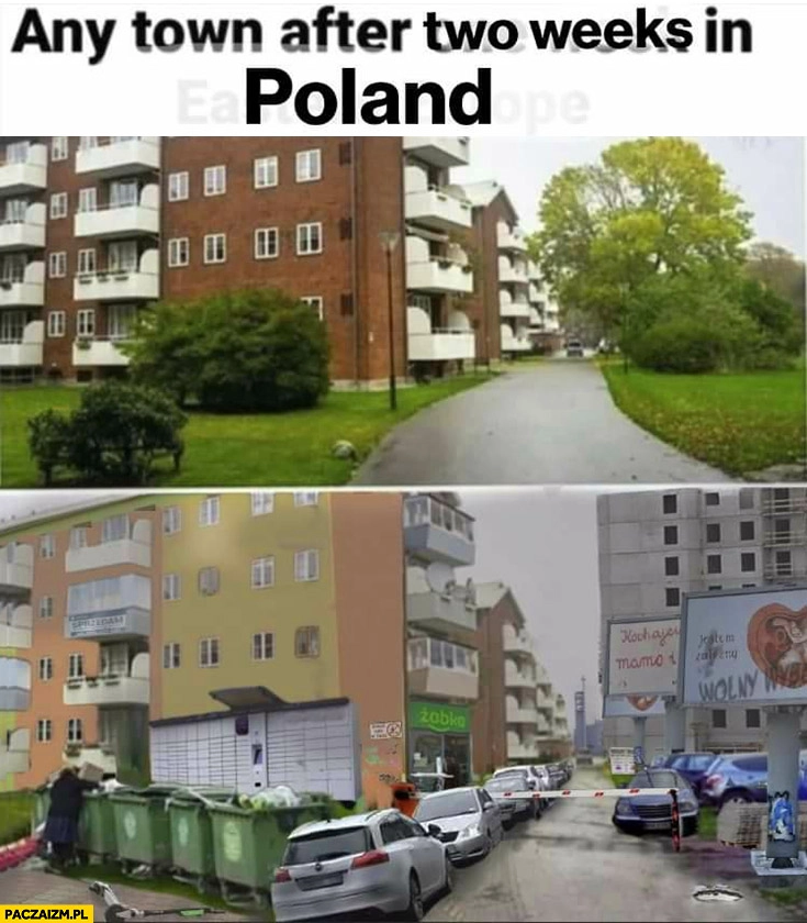 
    Każde miasto po dwóch tygodniach w Polsce przeróbka