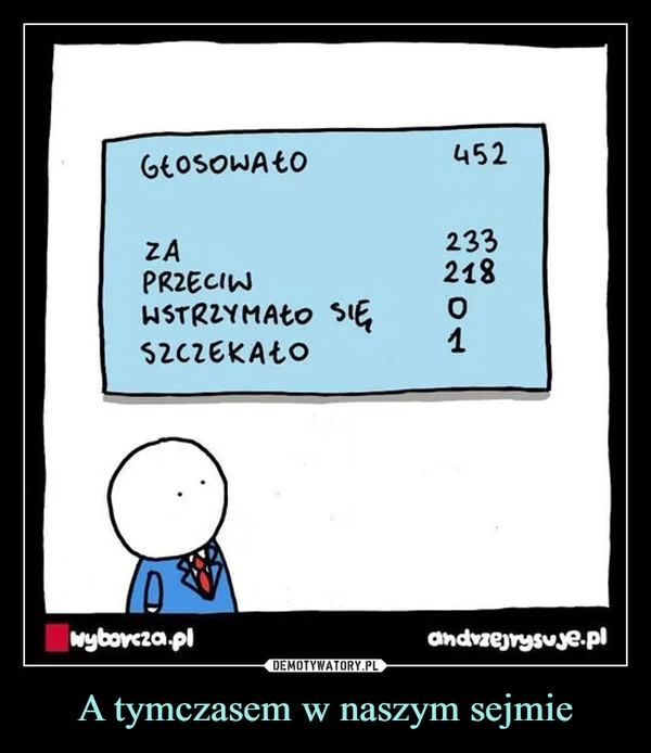 A tymczasem w naszym sejmie