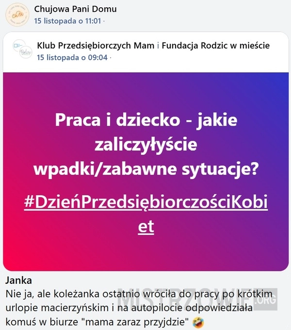 
    Praca i dziecko