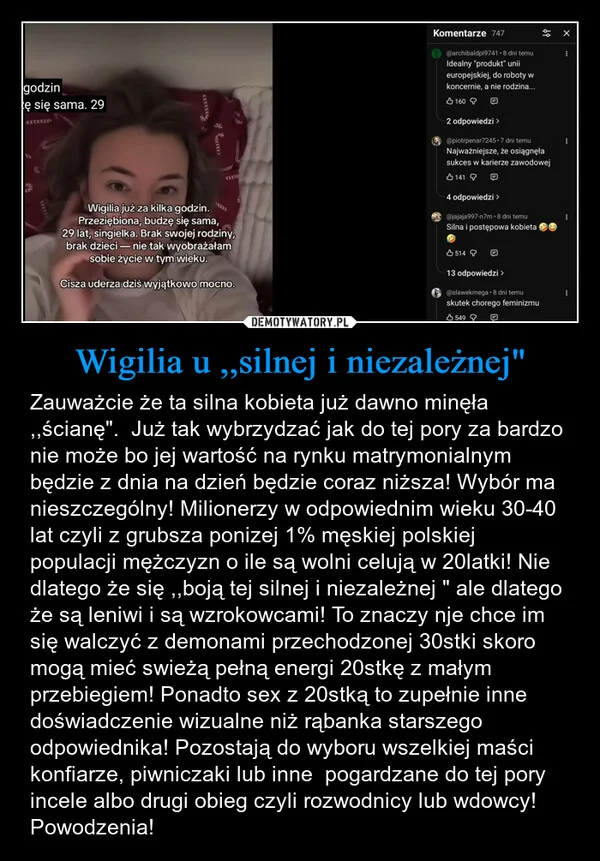 
    Wigilia u ,,silnej i niezależnej