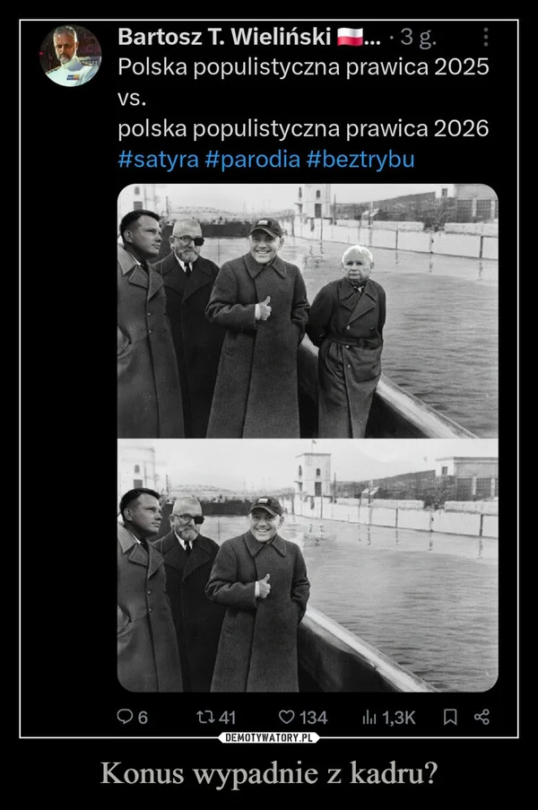 
    Konus wypadnie z kadru?