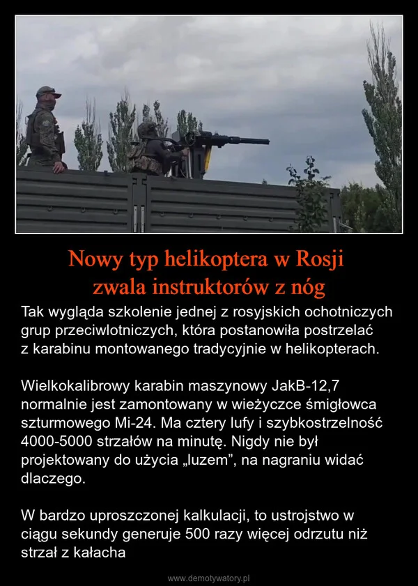 
    Nowy typ helikoptera w Rosji zwala instruktorów z nóg