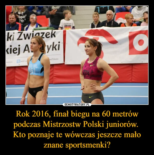 
    Rok 2016, finał biegu na 60 metrów podczas Mistrzostw Polski juniorów. Kto poznaje te wówczas jeszcze mało znane sportsmenki?