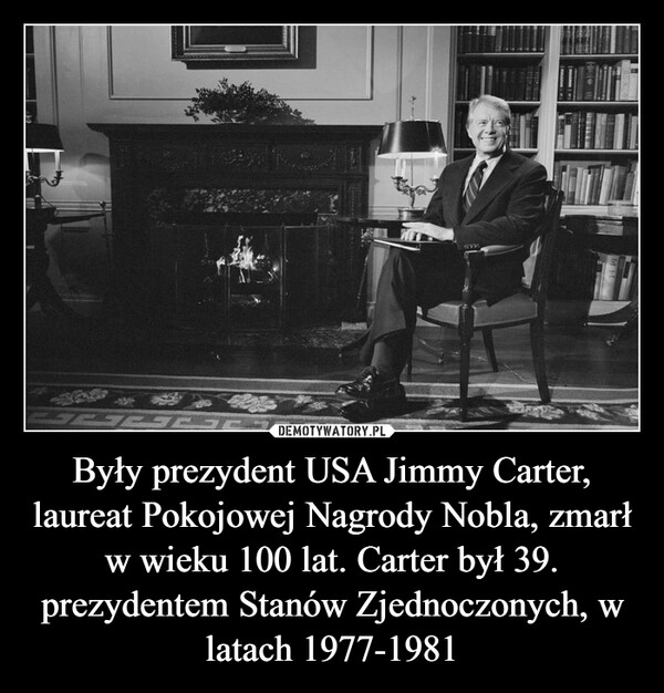 
    Były prezydent USA Jimmy Carter, laureat Pokojowej Nagrody Nobla, zmarł w wieku 100 lat. Carter był 39. prezydentem Stanów Zjednoczonych, w latach 1977-1981