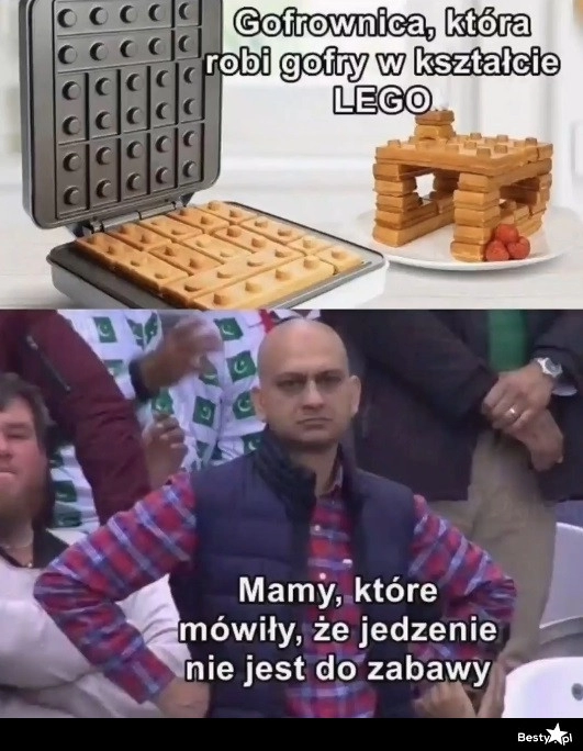 
    Gofry w kształcie lego 