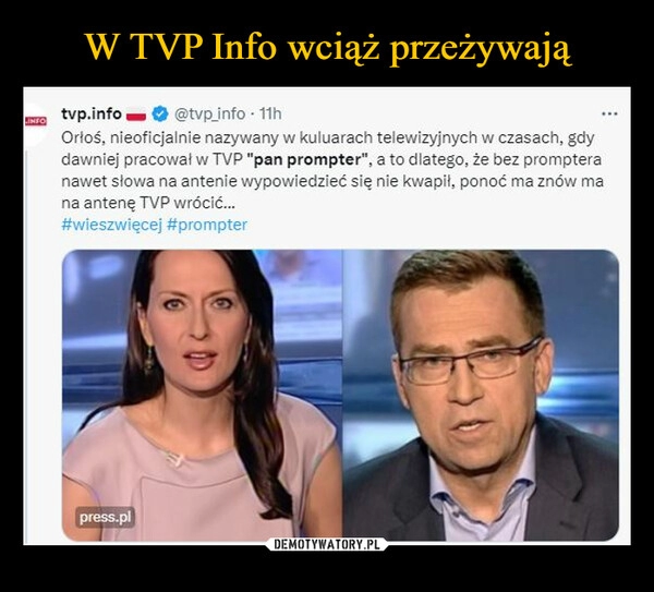 
    W TVP Info wciąż przeżywają