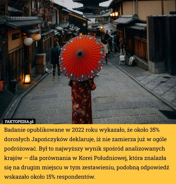 
    Badanie opublikowane w 2022 roku wykazało, że około 35% dorosłych Japończyków...