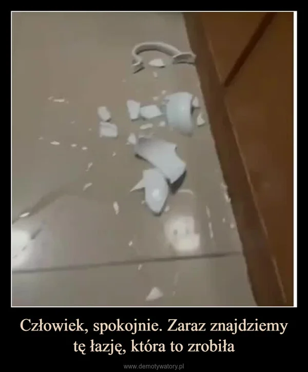 
    Człowiek, spokojnie. Zaraz znajdziemy tę łazję, która to zrobiła