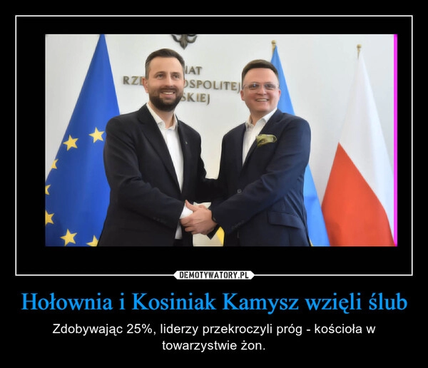 
    Hołownia i Kosiniak Kamysz wzięli ślub