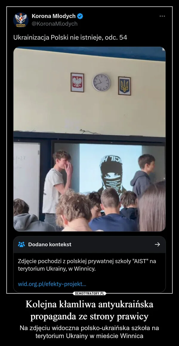 
    Kolejna kłamliwa antyukraińska propaganda ze strony prawicy