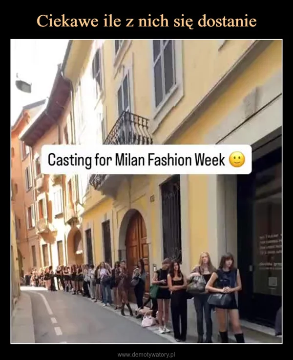 Ciekawe ile z nich się dostanie