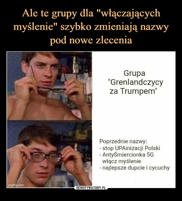 
    Ale te grupy dla 