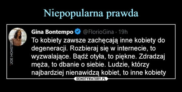 
    Niepopularna prawda