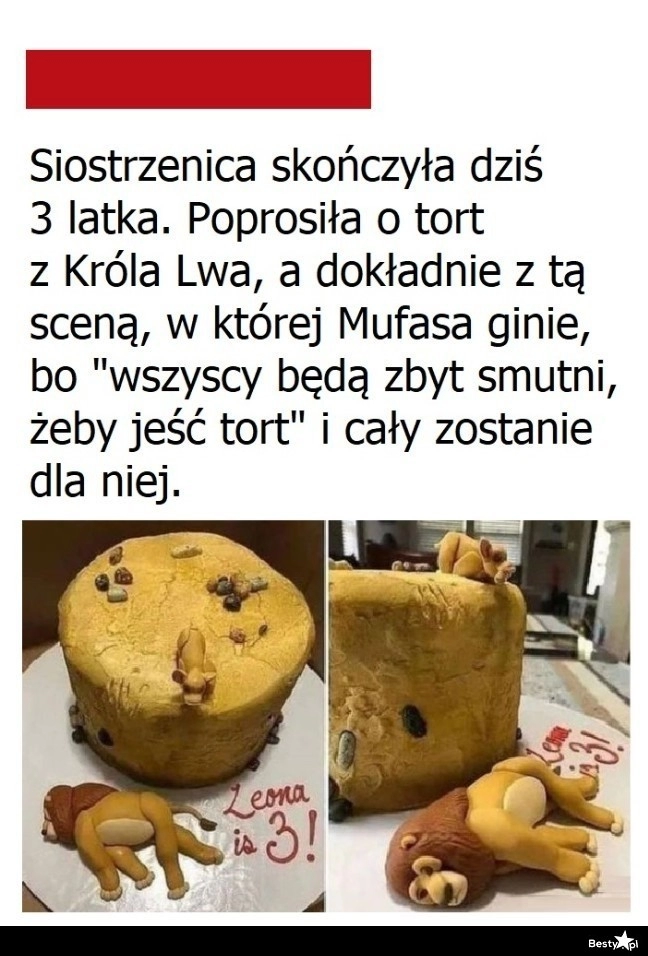 
    Przemyślany tort urodzinowy 