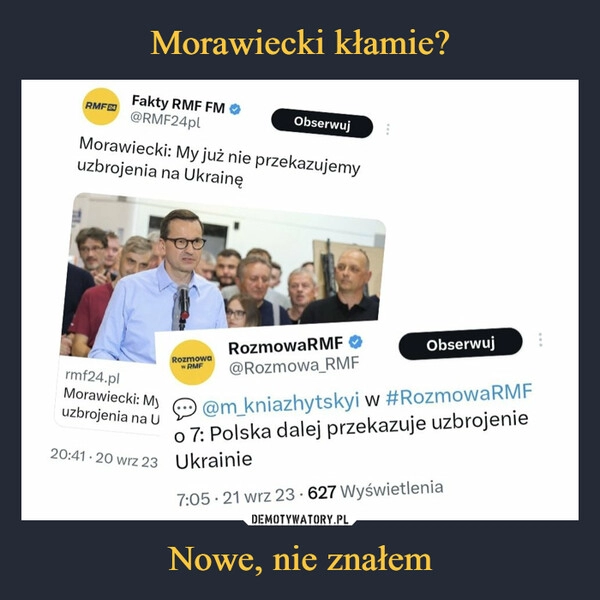 
    Morawiecki kłamie? Nowe, nie znałem