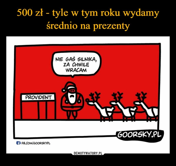 
    
500 zł - tyle w tym roku wydamy średnio na prezenty 