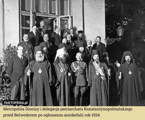 
    Metropolita Dionizy i delegacja patriarchatu Konstantynopolitańskiego przed