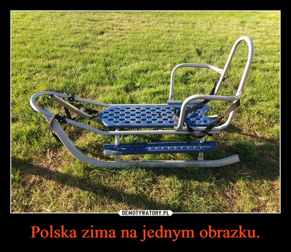 
    Polska zima na jednym obrazku.