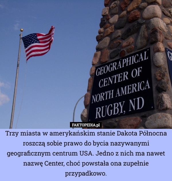 
    Trzy miasta w amerykańskim stanie Dakota Północna roszczą sobie prawo do