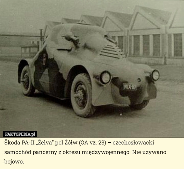 
    Škoda PA-II „Želva” pol Żółw (OA vz. 23) – czechosłowacki samochód pancerny