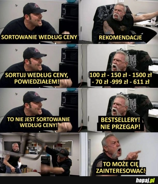 
    Sortowanie według cen