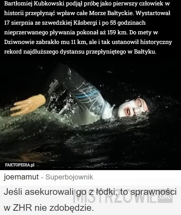 
    Wpław przez Bałtyk