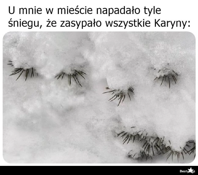 
    Konkretnie nasypało 